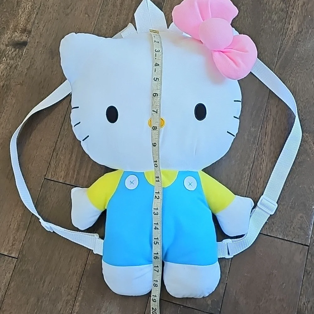 Hello Kitty Sanrio 2021 Plush Backpack – Top Back Zip Pocket